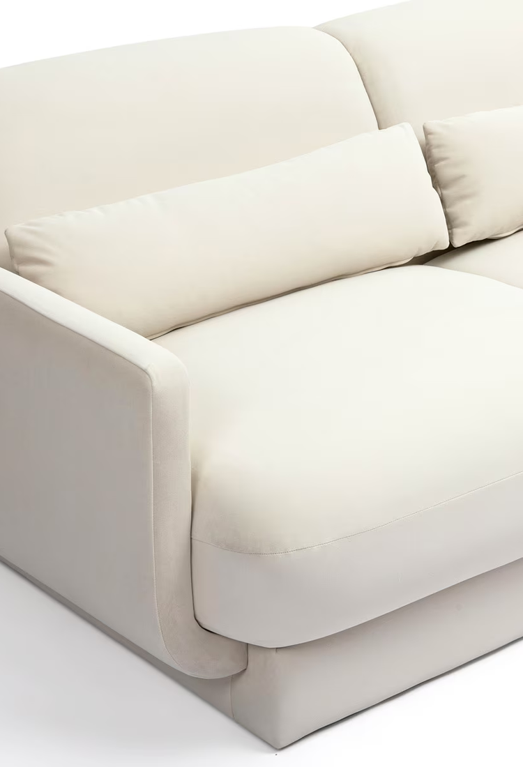 Azura Cream Velvet Sofa