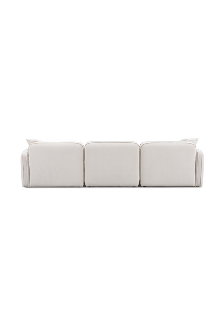 Syntara Velvet sofa,White Sand