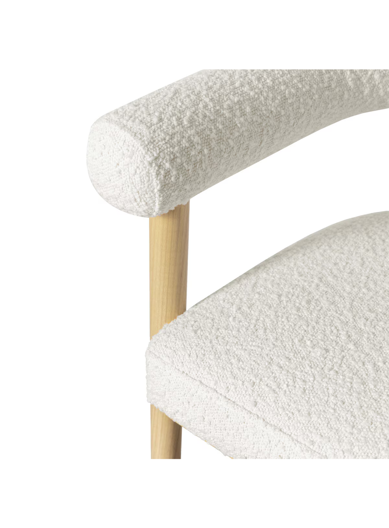 Riven Boucle Counter Stool,cream