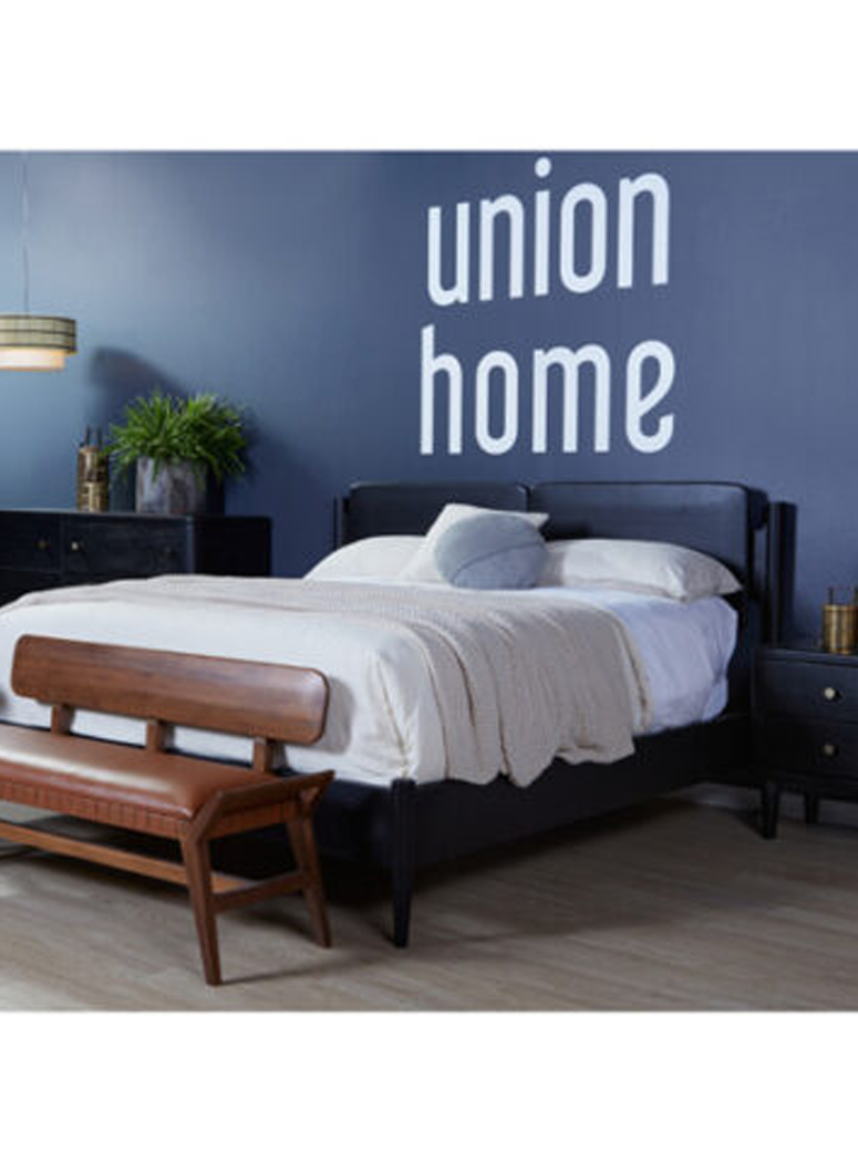 Manor Queen Bed, charcoal