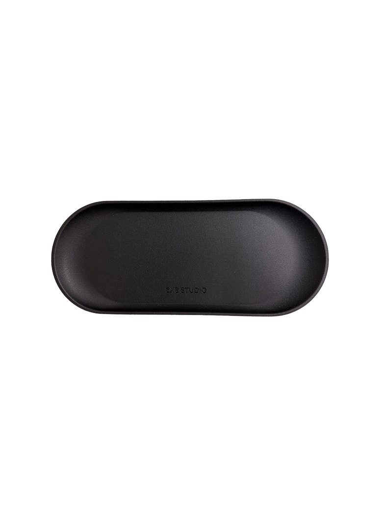 6XS Studio Round Tray (S), Black