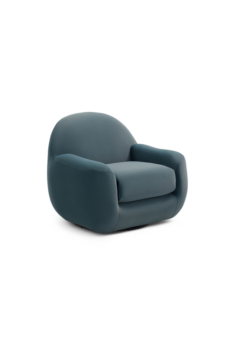 Ferenza Velvet Swivel Chair