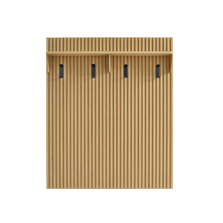 Chateau Coat Rack Panel With Shelf, oak