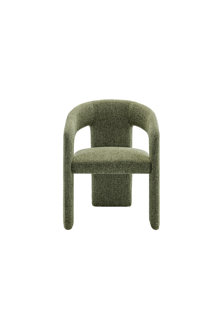 Elyssia Fabric Dining Chair,Leaf