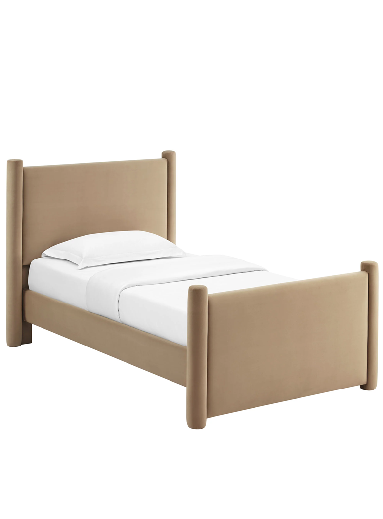 Mariselle Full Plaform Bed,Taupe