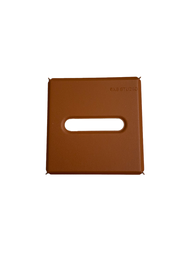 6xs studio Tissue Case (S) Brown