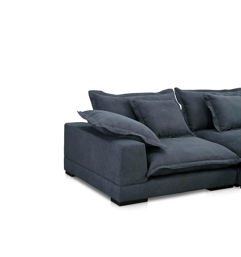 Marlowe Sectional,slate blue