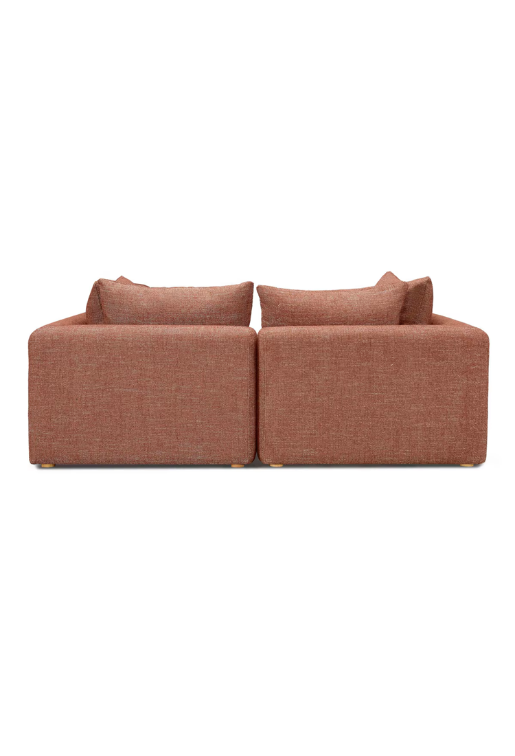 Temis Fabric Loveseat,Sedona Red