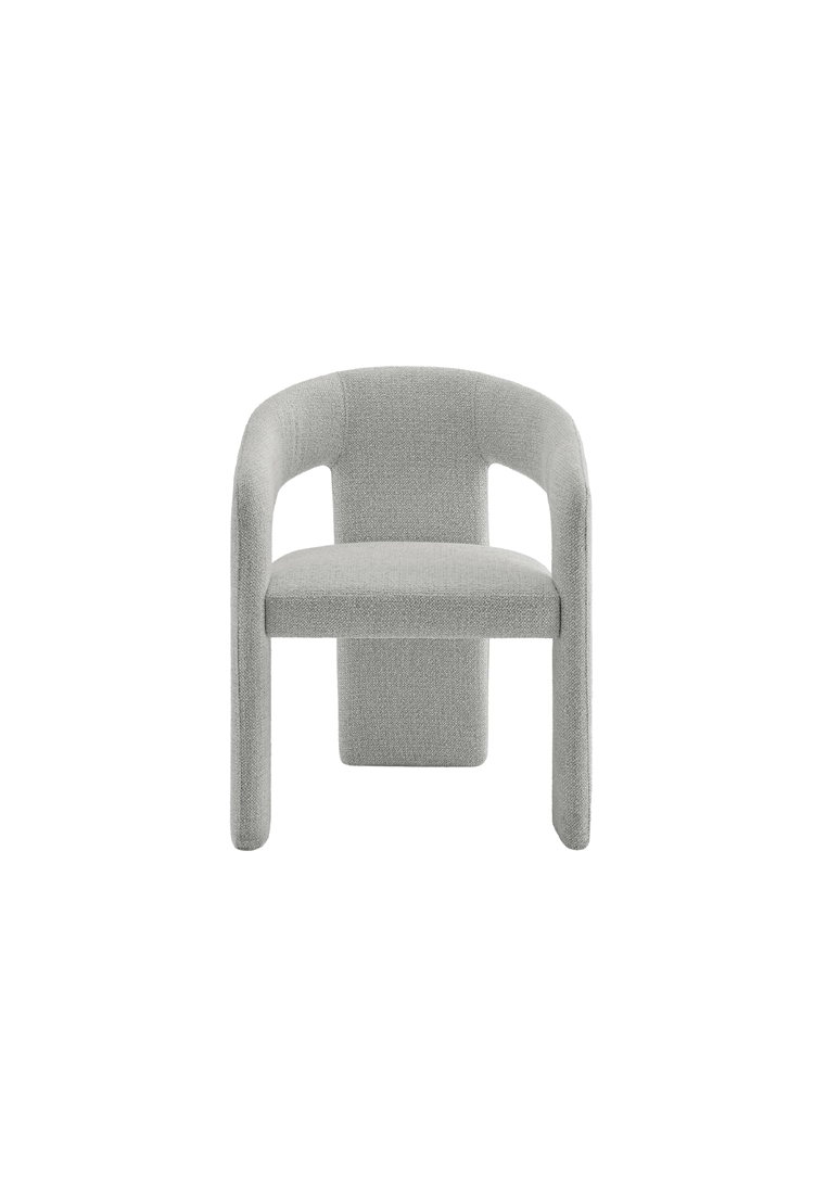 Elyssia Fabric Dining Chair,Dove Gray