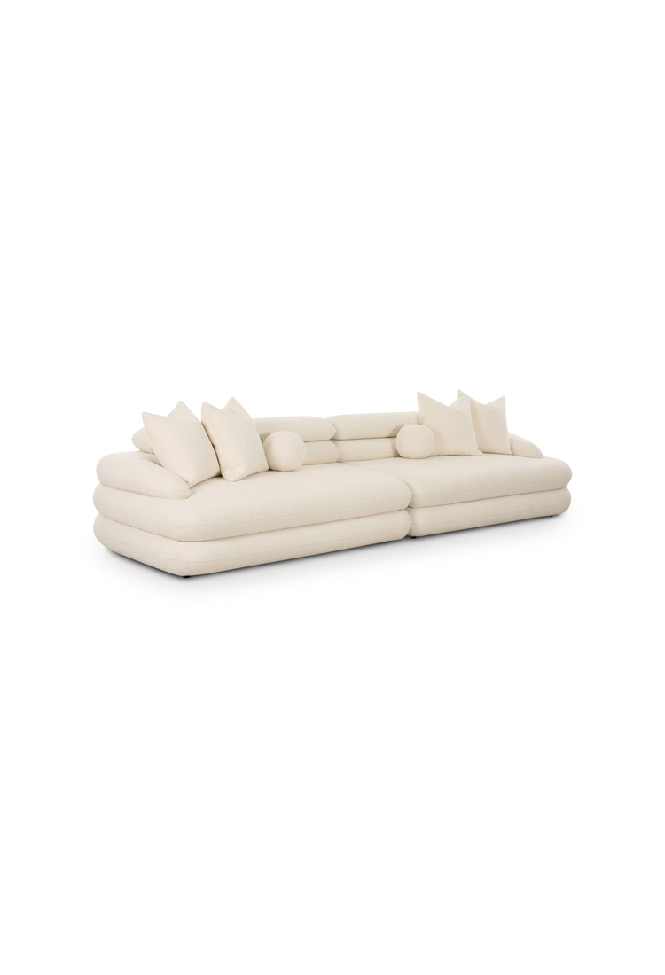 Restopia Cream Boucle Sofa