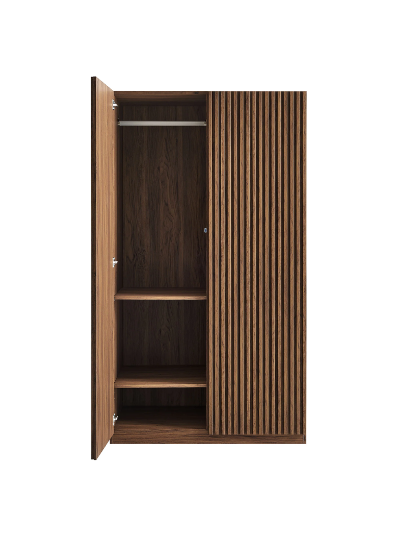 Calyx 2-Door Closet ,Walnut