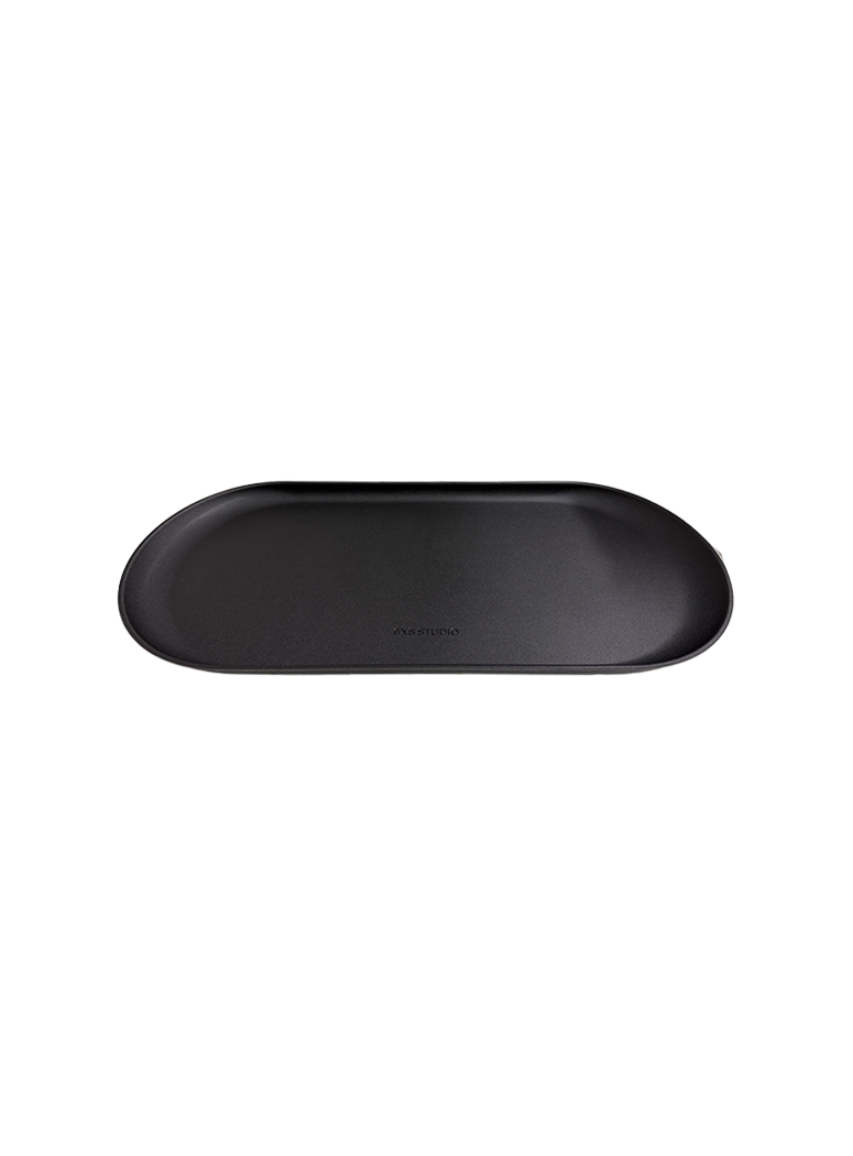 6XS Studio Round Tray (L), Black