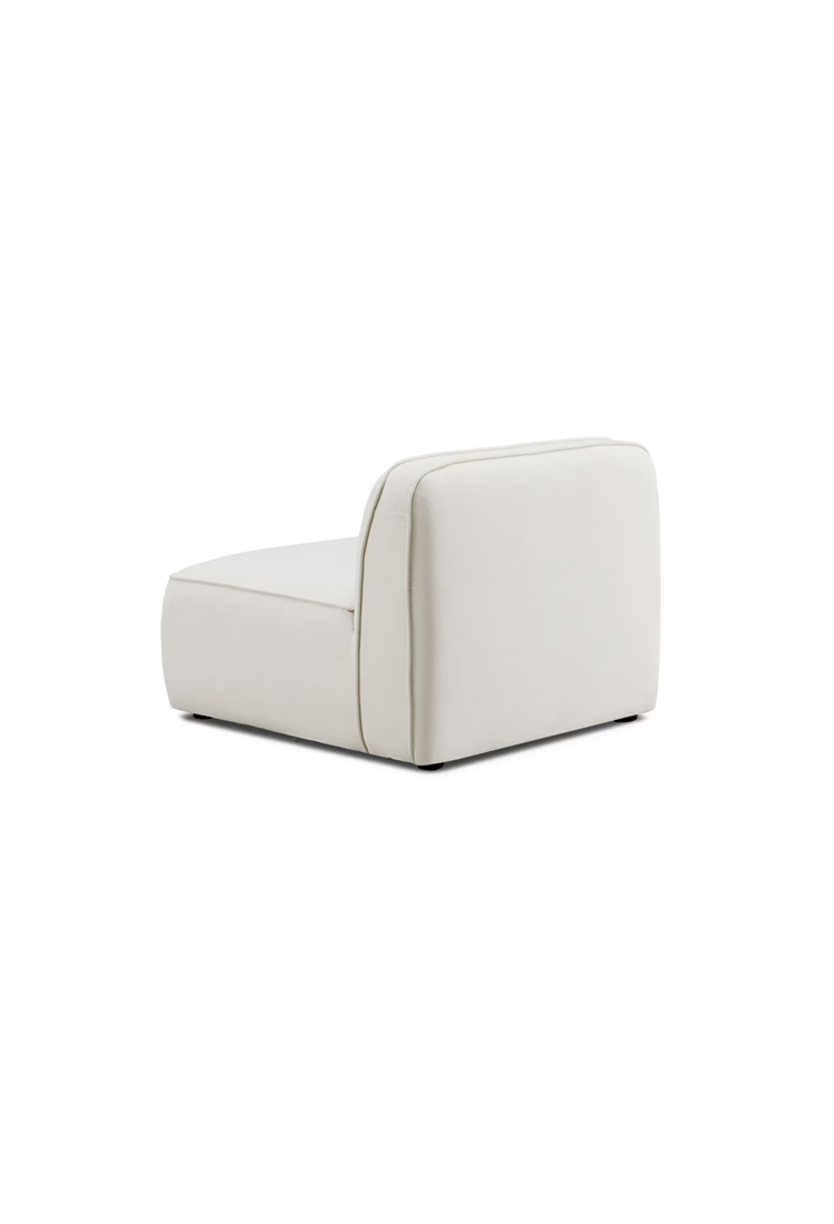 Syntara Linen Armless Chair, Sand