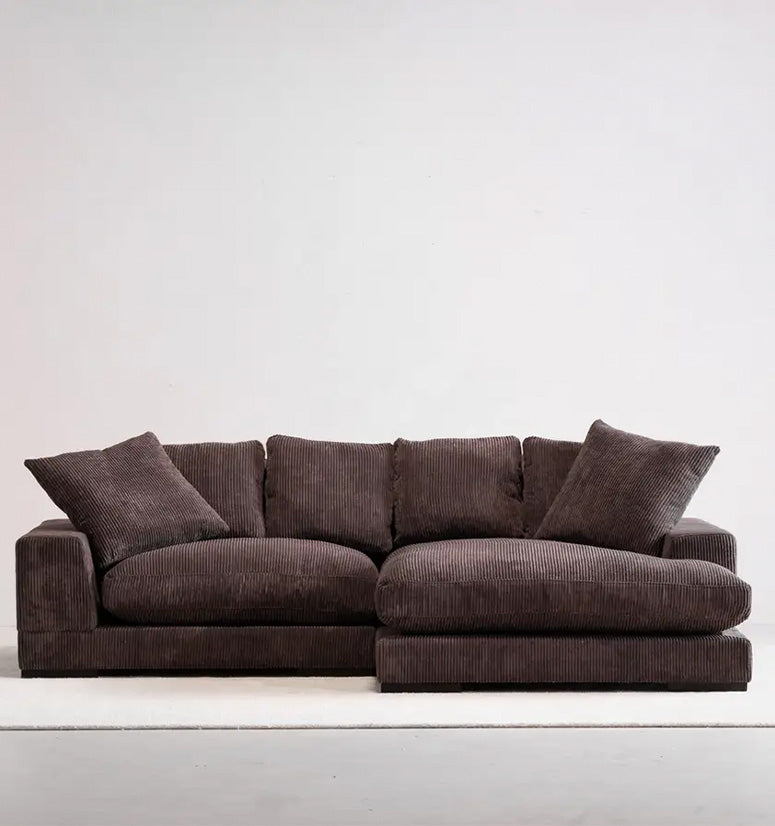 Mesa Sectional, dark brown