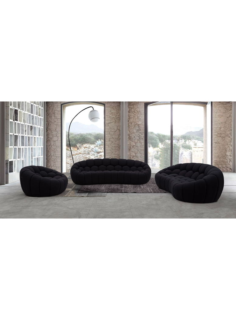 Veridian 104"Sofa, black