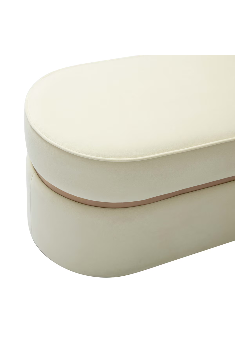 Kian Velvet Cream Bench