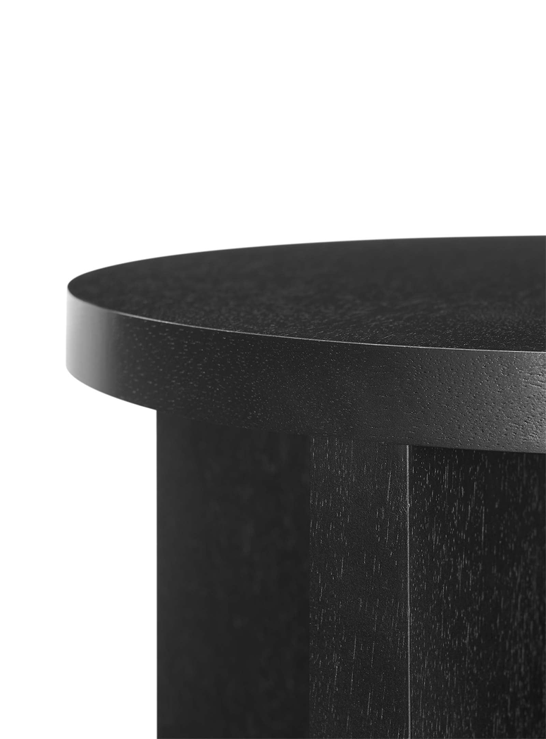 Quinlan Wood Side Table, black