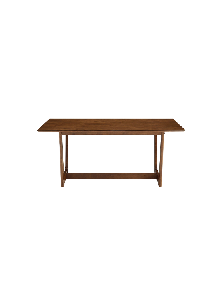 VeoFlux Rectangle Wood Dining Table,Walnut