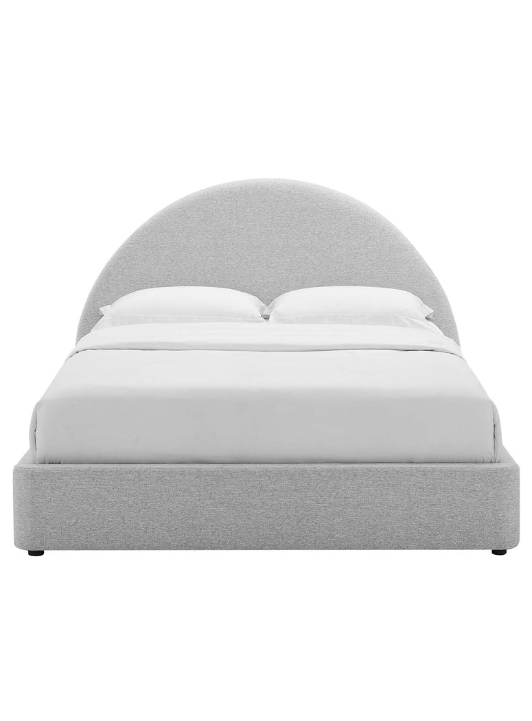 Hutch King Bed,light gray