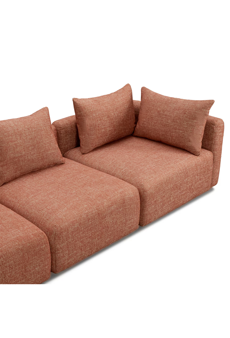 Temis Fabric Sofa,Sedona Red