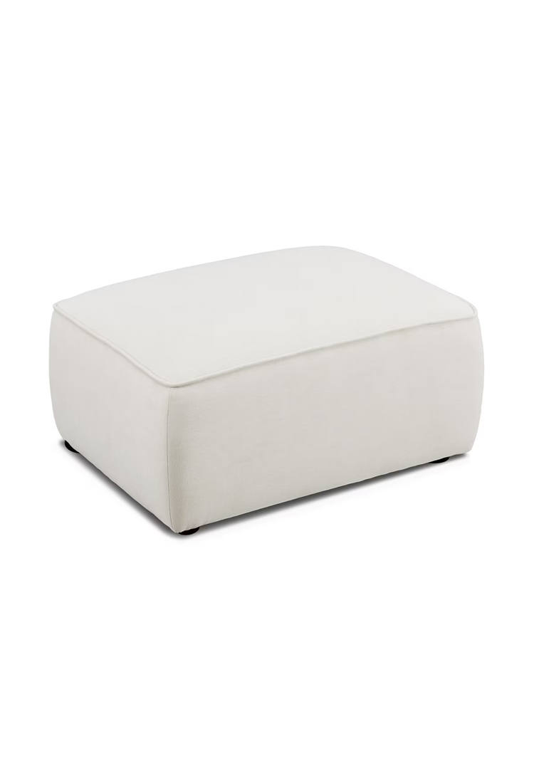 Syntara Linen Ottoman, Sand