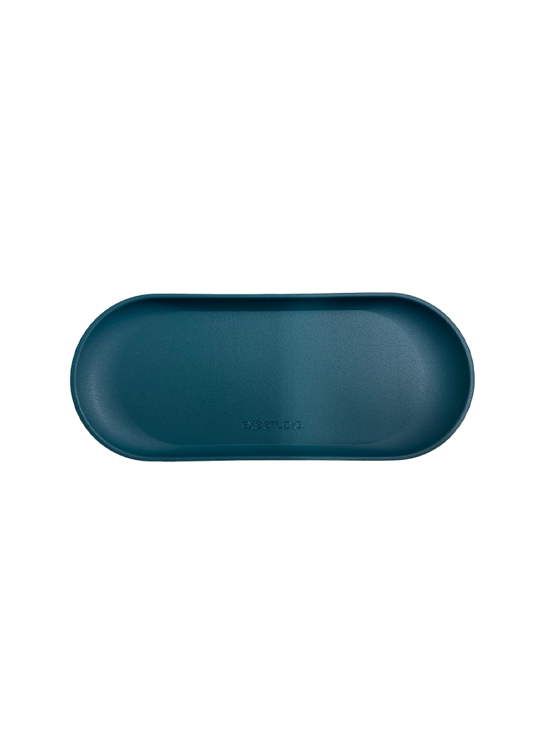 6XS Studio Round Tray (S), Deep Green