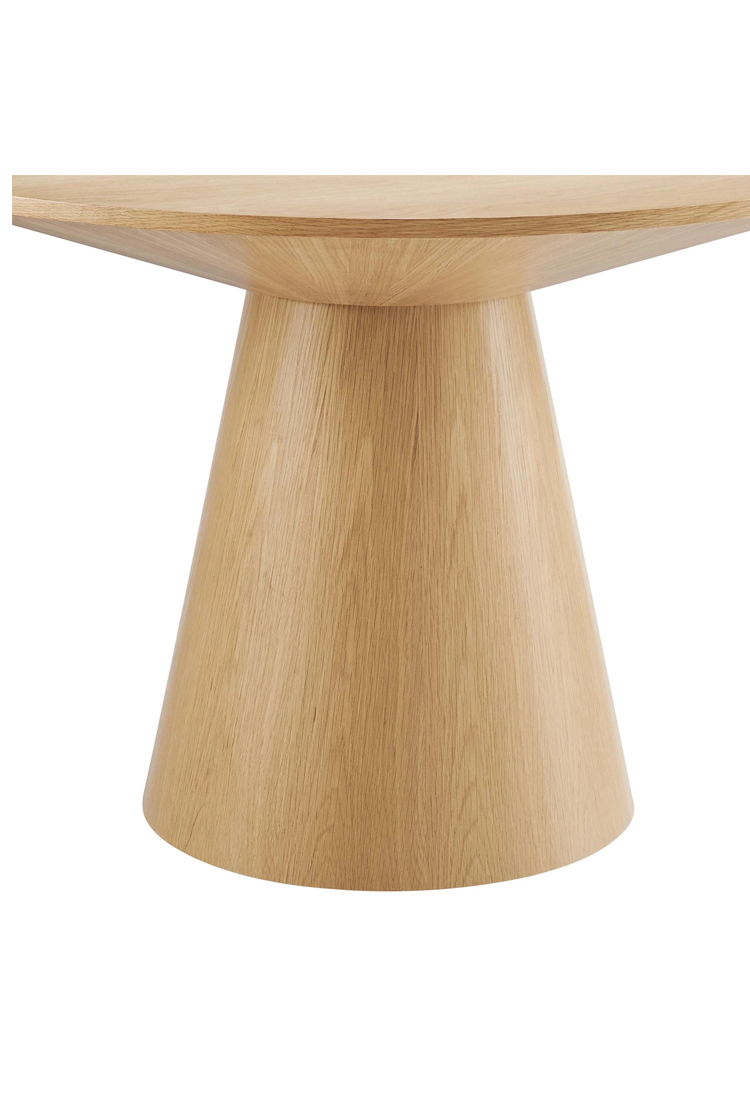 Quillon 47" Round Dining Table,Oak