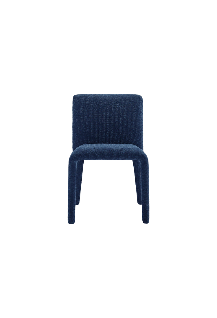 Noviara Fabric Dining Chair,Navy