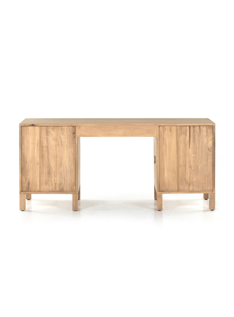 Four Hands Isador Executive Desk,dry wash poplar