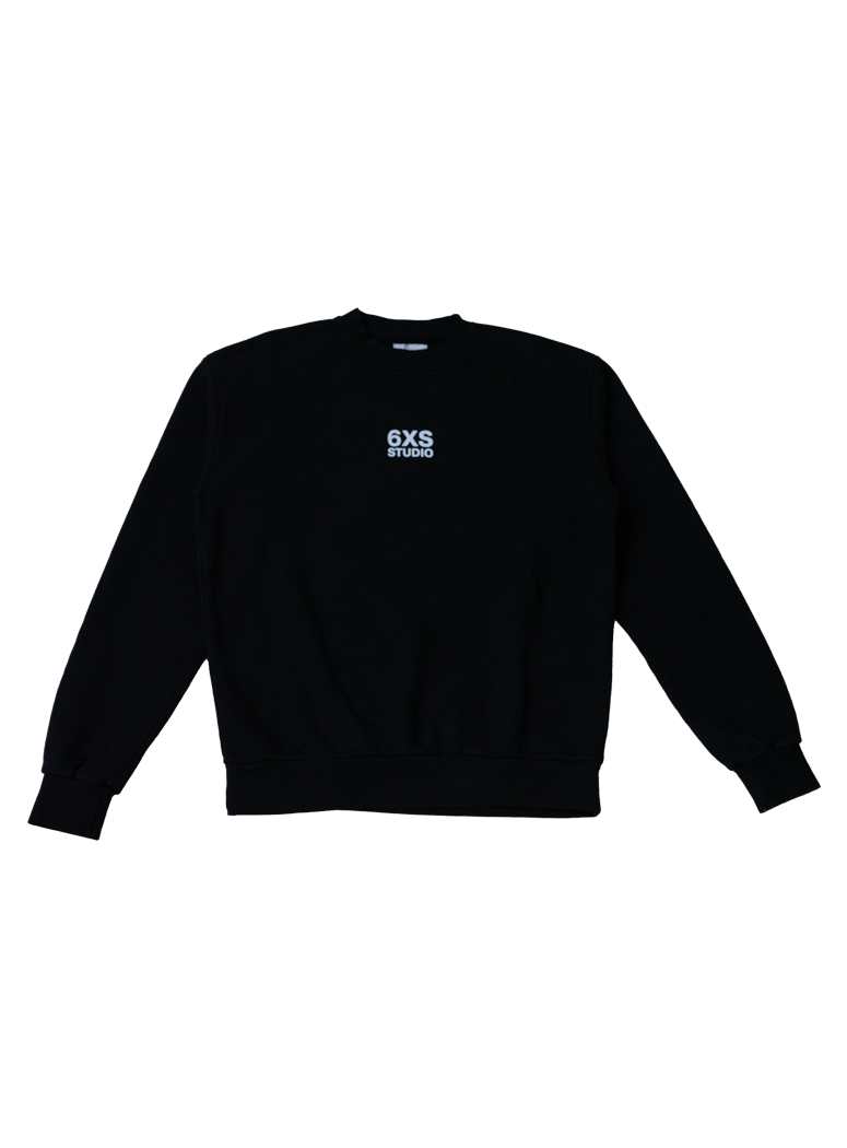 6XS CREW SWEATSHIRT,black