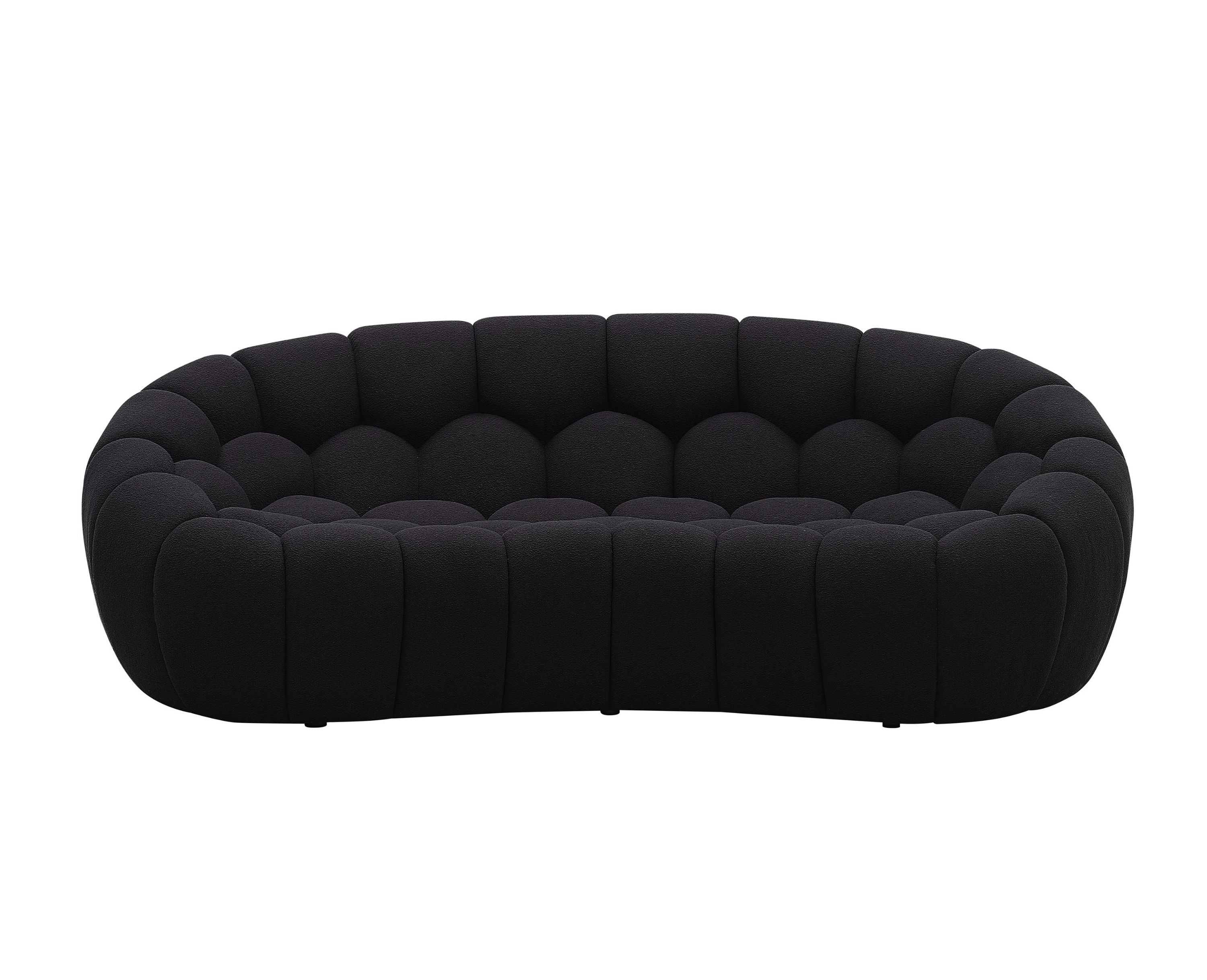 Veridian 86"Sofa, black