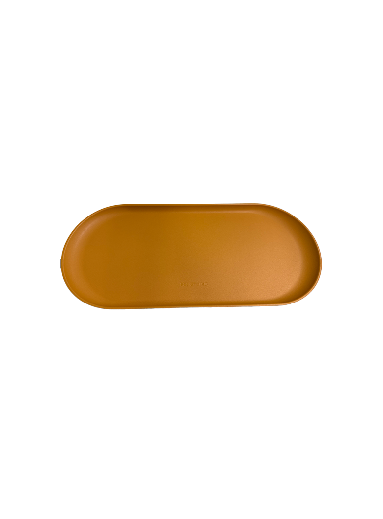 6XS Studio Round Tray (L),Yellow