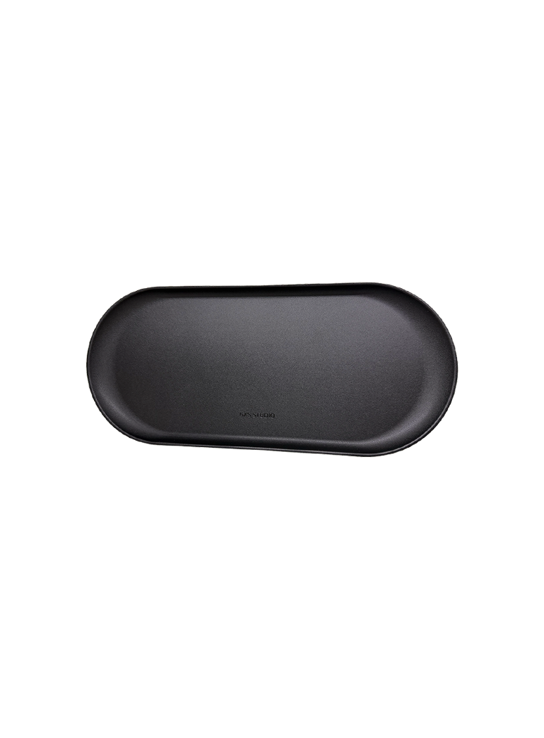 6XS Studio Round Tray (L), Black