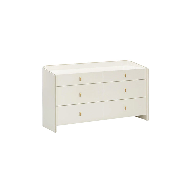Colleen 6 Drawer Dresser, Cream