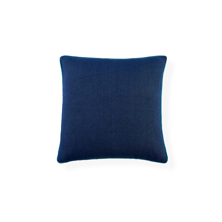 Jonathan Adler Pompidou Blue Border Pillow