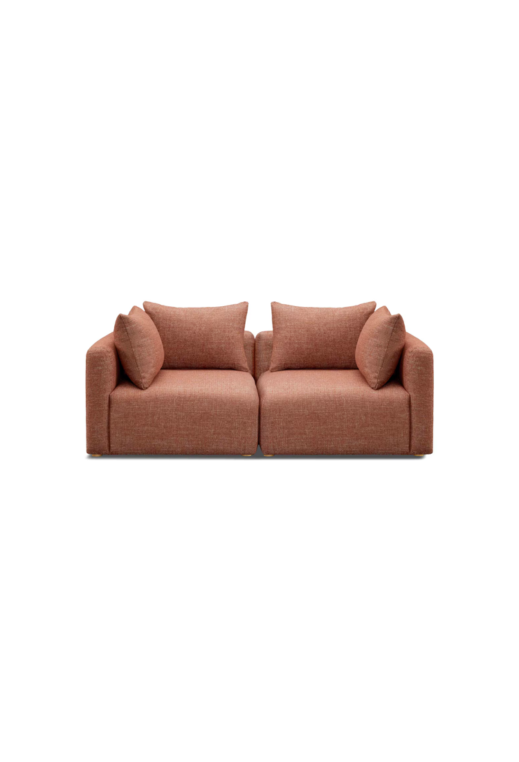 Temis Fabric Loveseat,Sedona Red