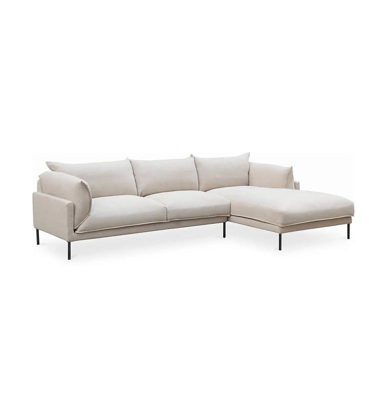 Quinn Sectional,2 facing option ,sandy beige