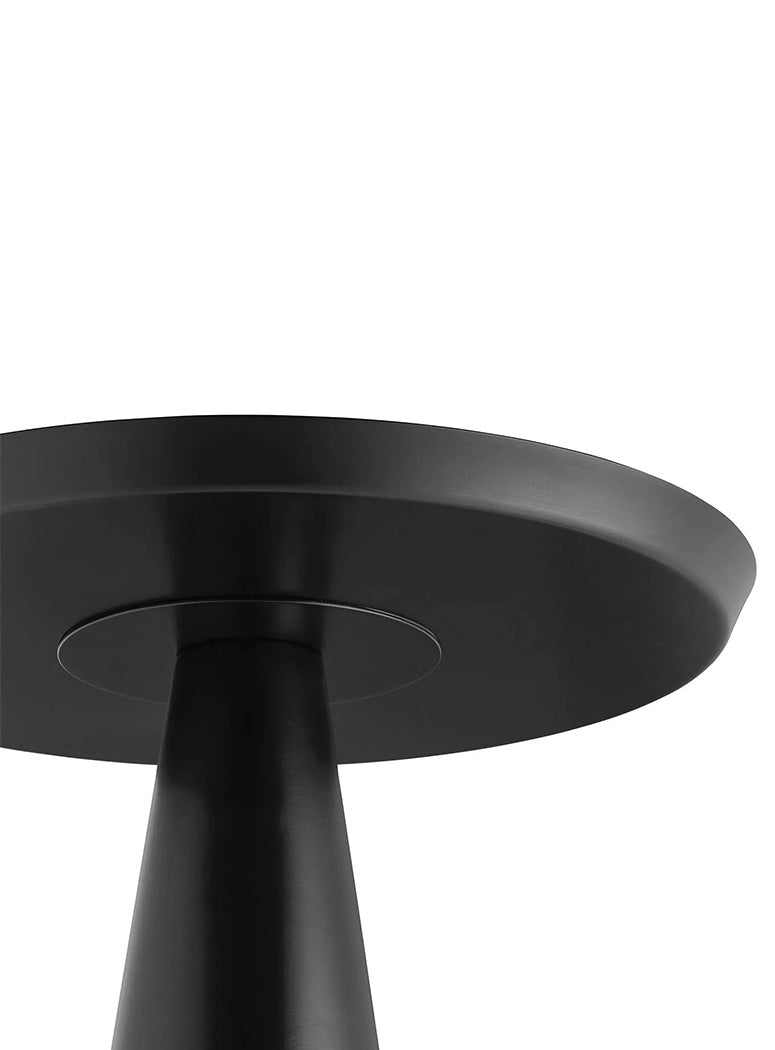 Aerin Round Side Table,black