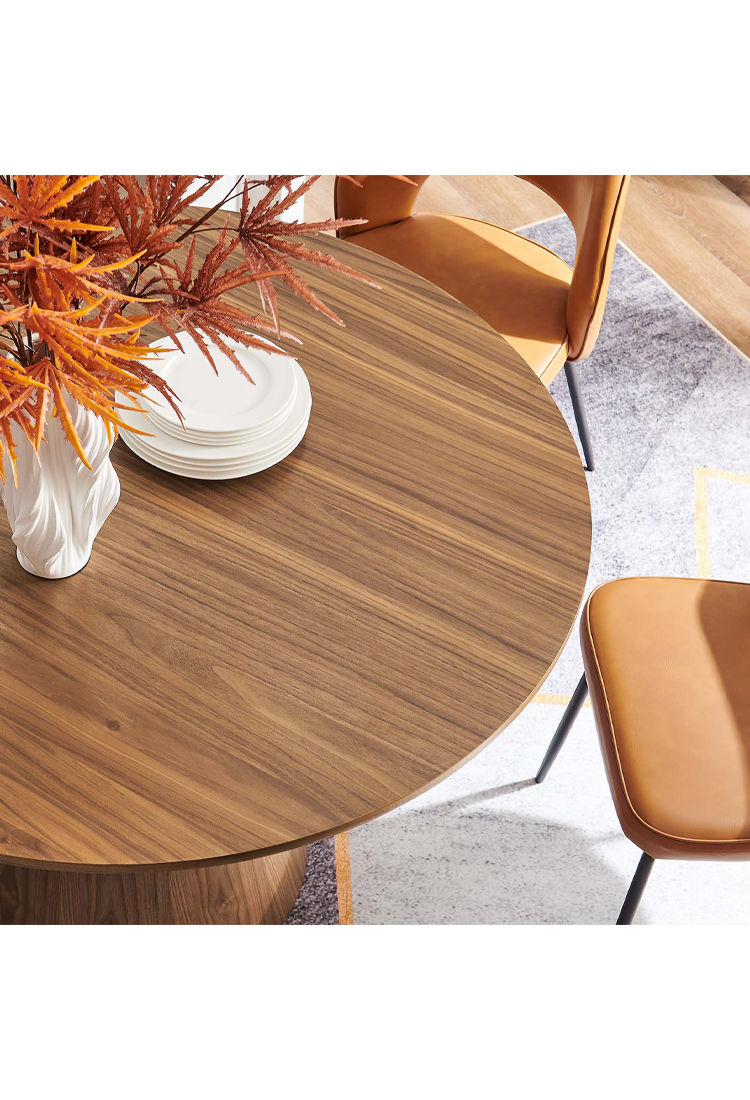 Quillon 47" Round Dining Table,Walnut