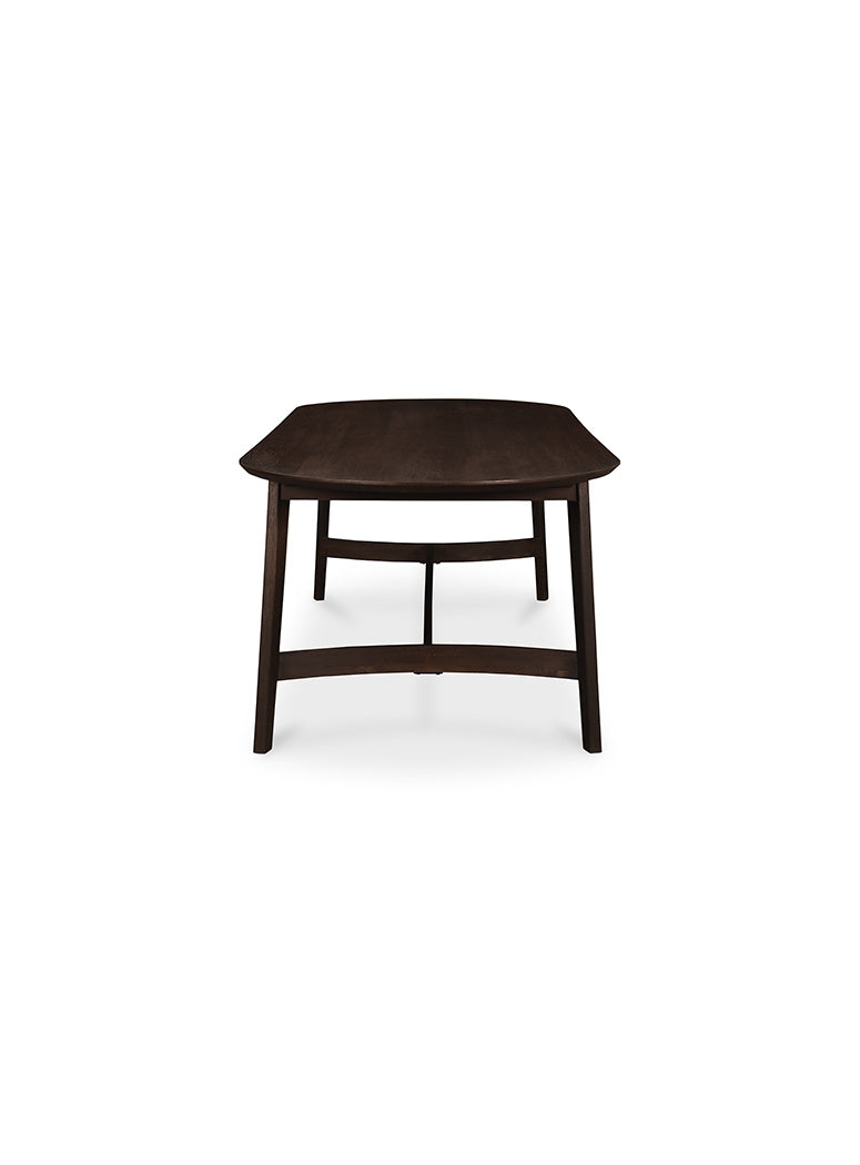 Pine Dining Table Small,dark brown