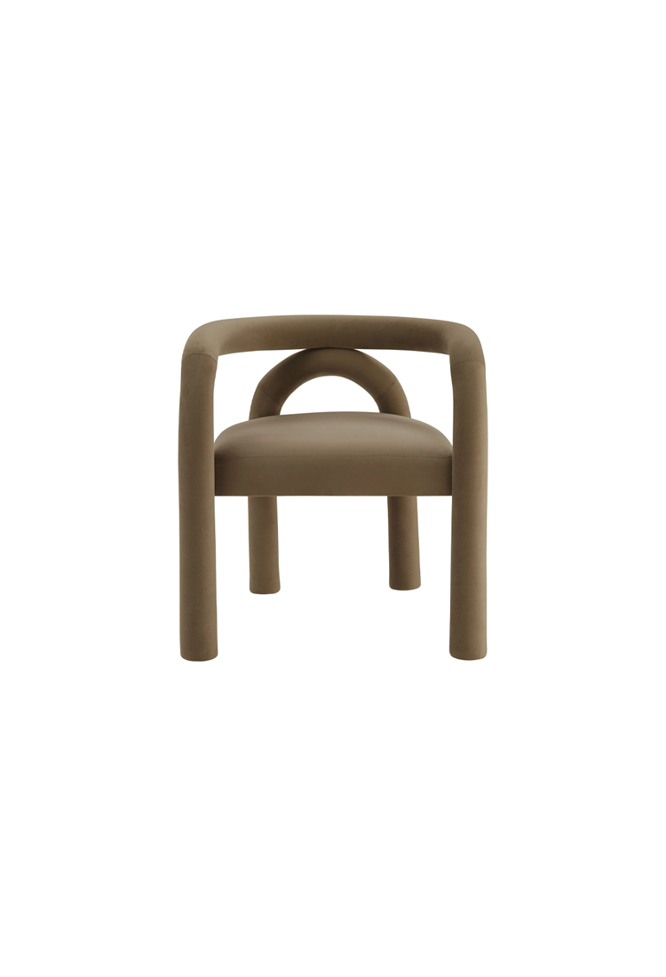 Cavara Velvet Dining Chair,Camel