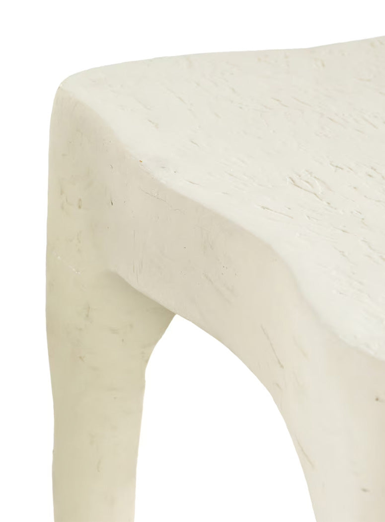 Miraquill Cream Textured Side Table