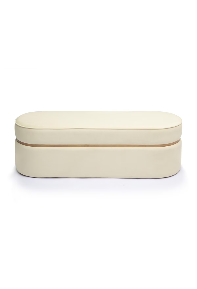 Kian Velvet Cream Bench