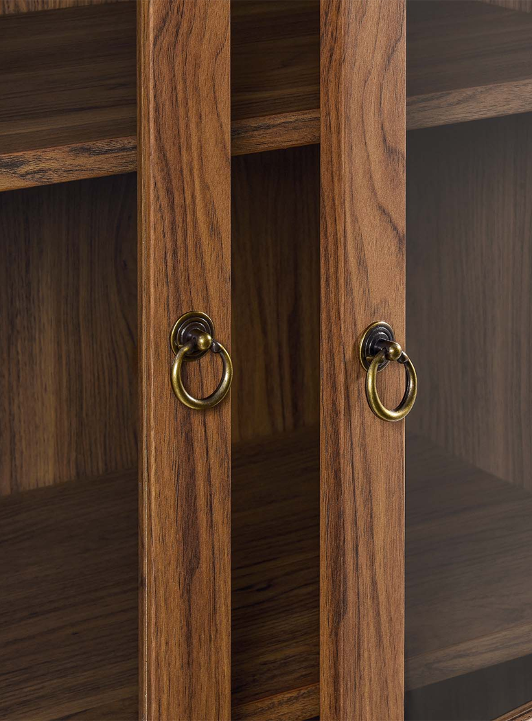 Calista Storage Display Cabinet,walnut