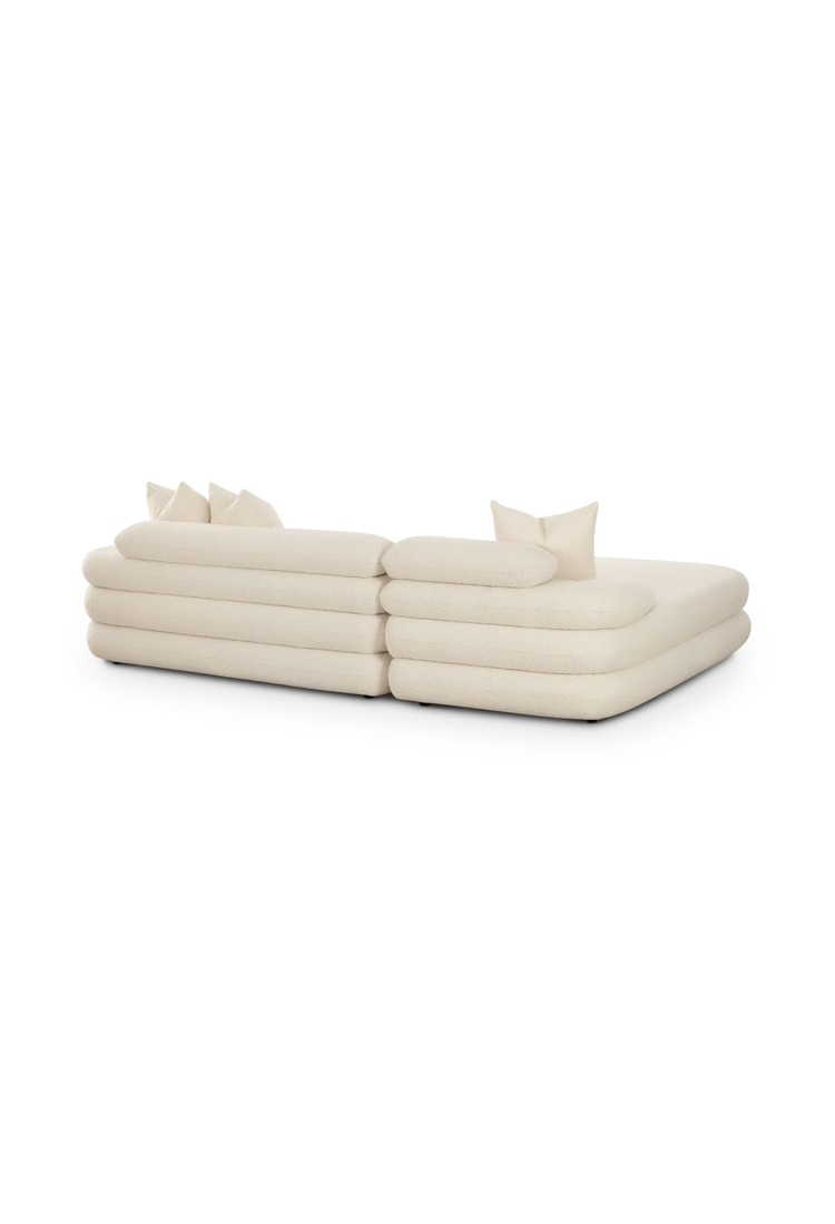 Restopia Cream Boucle LAF Sectional