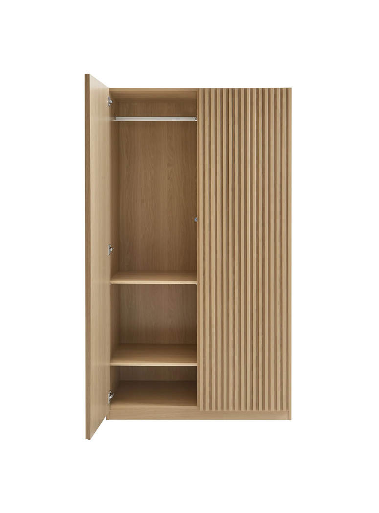 Calyx 2-Door Closet ,Oak