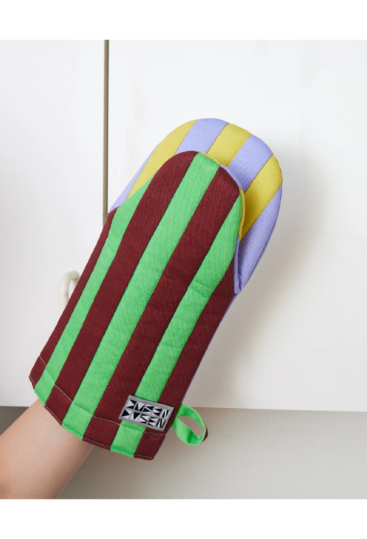 Dusen Dusen Striped Oven Mitt,Jalapeno