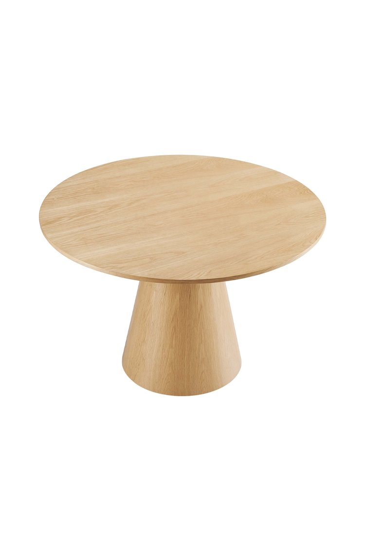 Quillon 47" Round Dining Table,Oak