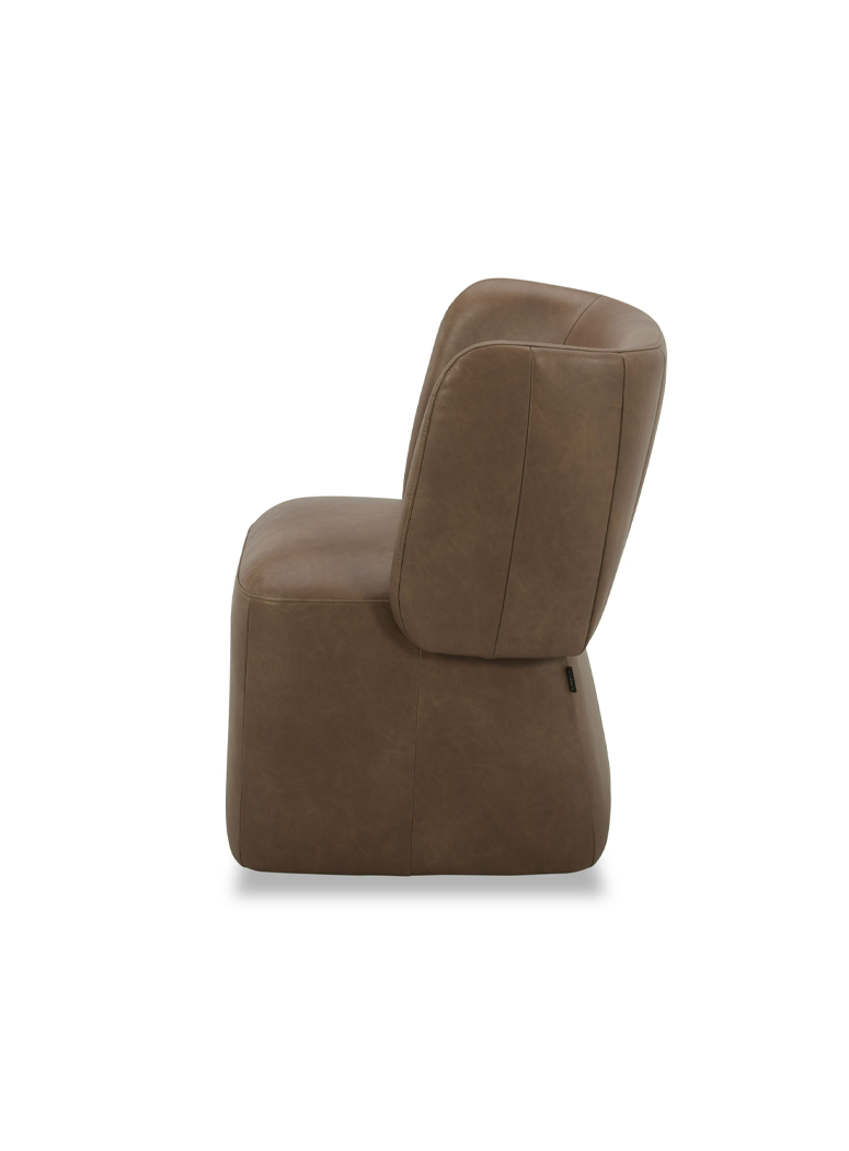 Enclave Vegan Leather Swivel Dining Chair