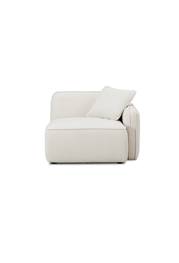 Syntara Linen RAF Corner Chair,Sand